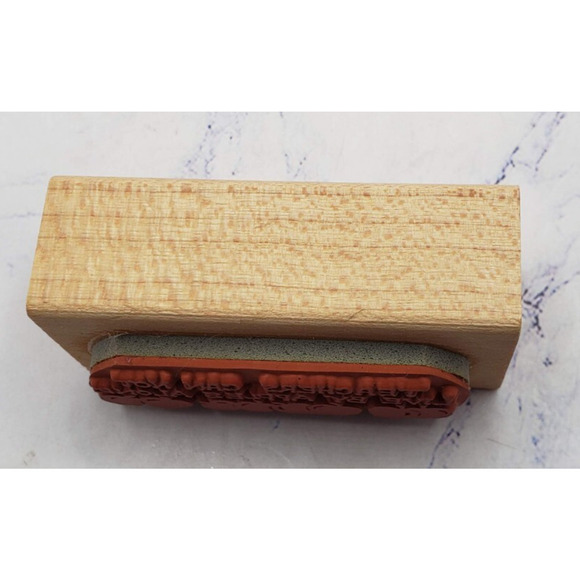 Teachers Can Not Live On Apples Alone Phrase Judith Wood Mounted Rubber Stamp - Picture 4 of 7